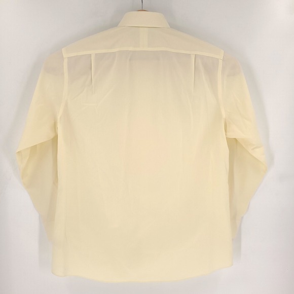 Charles Tyrwhitt Shirt Mens 17 Extra Large Yellow Jermyn Street Slim Fit Cotton - Picture 9 of 11